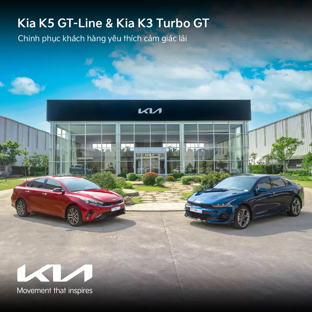 Kia K5 GT-Line & Kia K3 Turbo GT - Chinh phục khách hàng yêu thích cảm giác lái