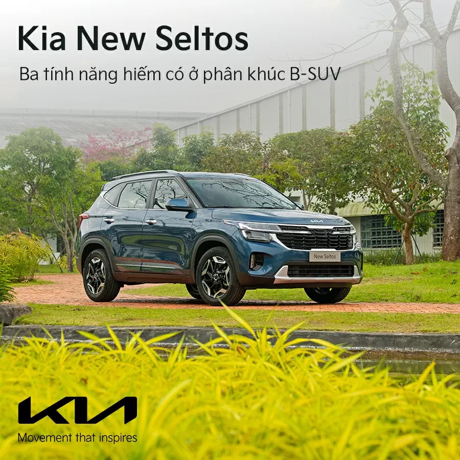 3 tính năng “hiếm có” ở phân khúc B-SUV, chỉ có trên Kia Seltos 2024