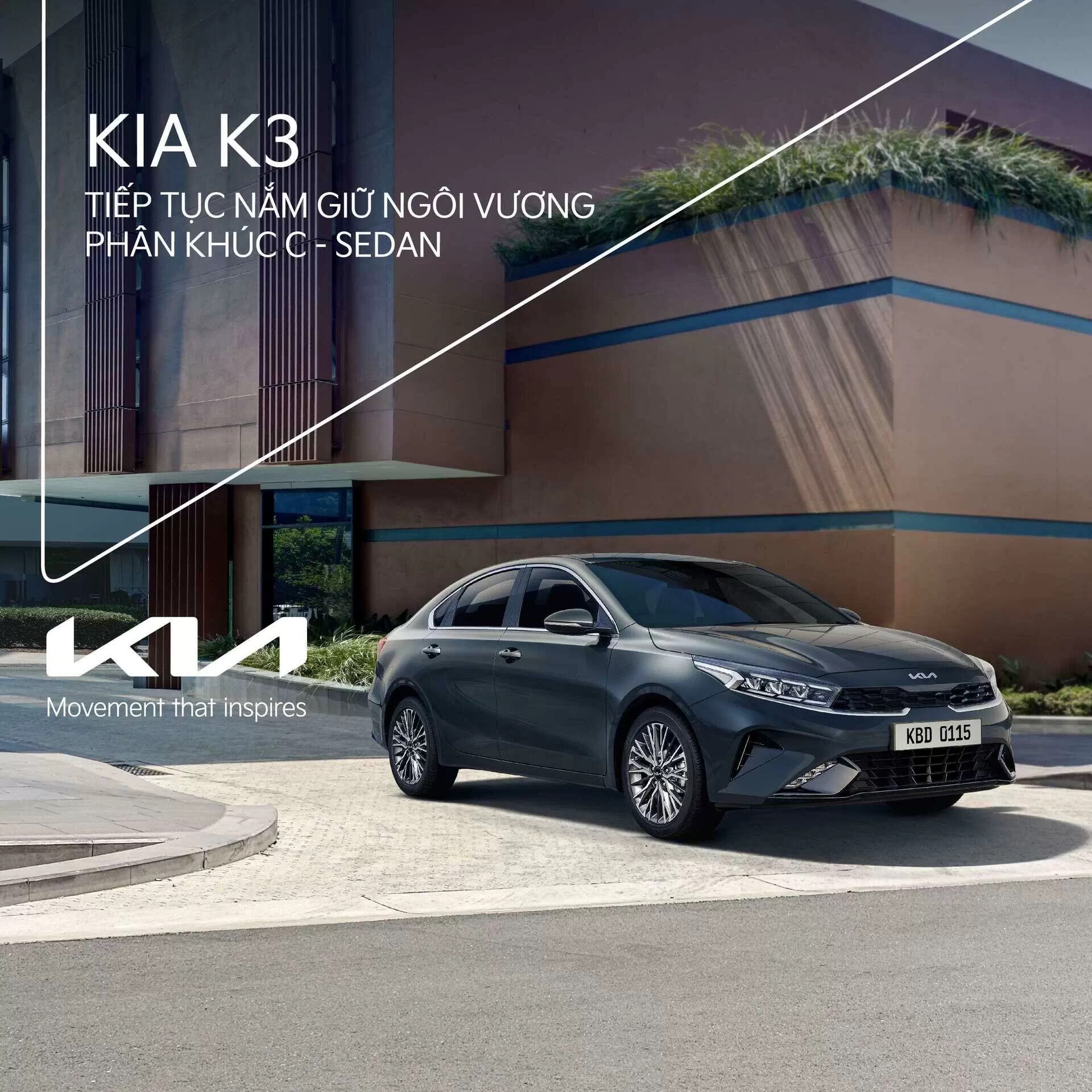 Kia K3 mới tiếp tục thống trị phân khúc sedan hạng C ngay sau khi ra mắt