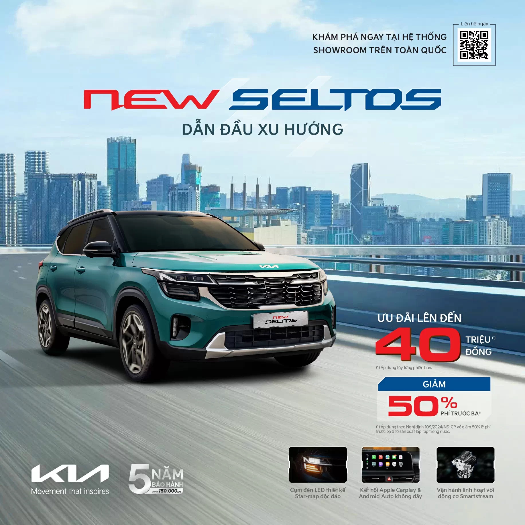 Kia Seltos Turbo ưu đãi lên đến 40 triệu đồng