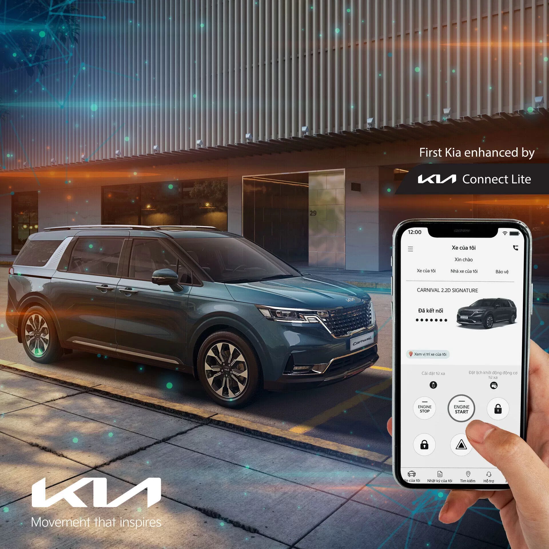 KIA CONNECT LITE – NÂNG TẦM TRẢI NGHIỆM LÁI TRÊN CÁC DÒNG XE KIA