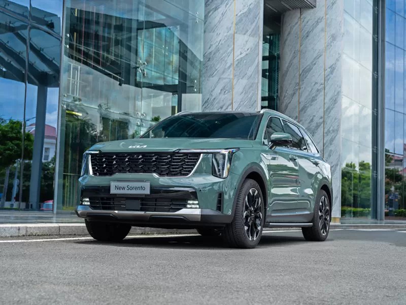 New Sorento - Ngoai that - Mau xanh Signature